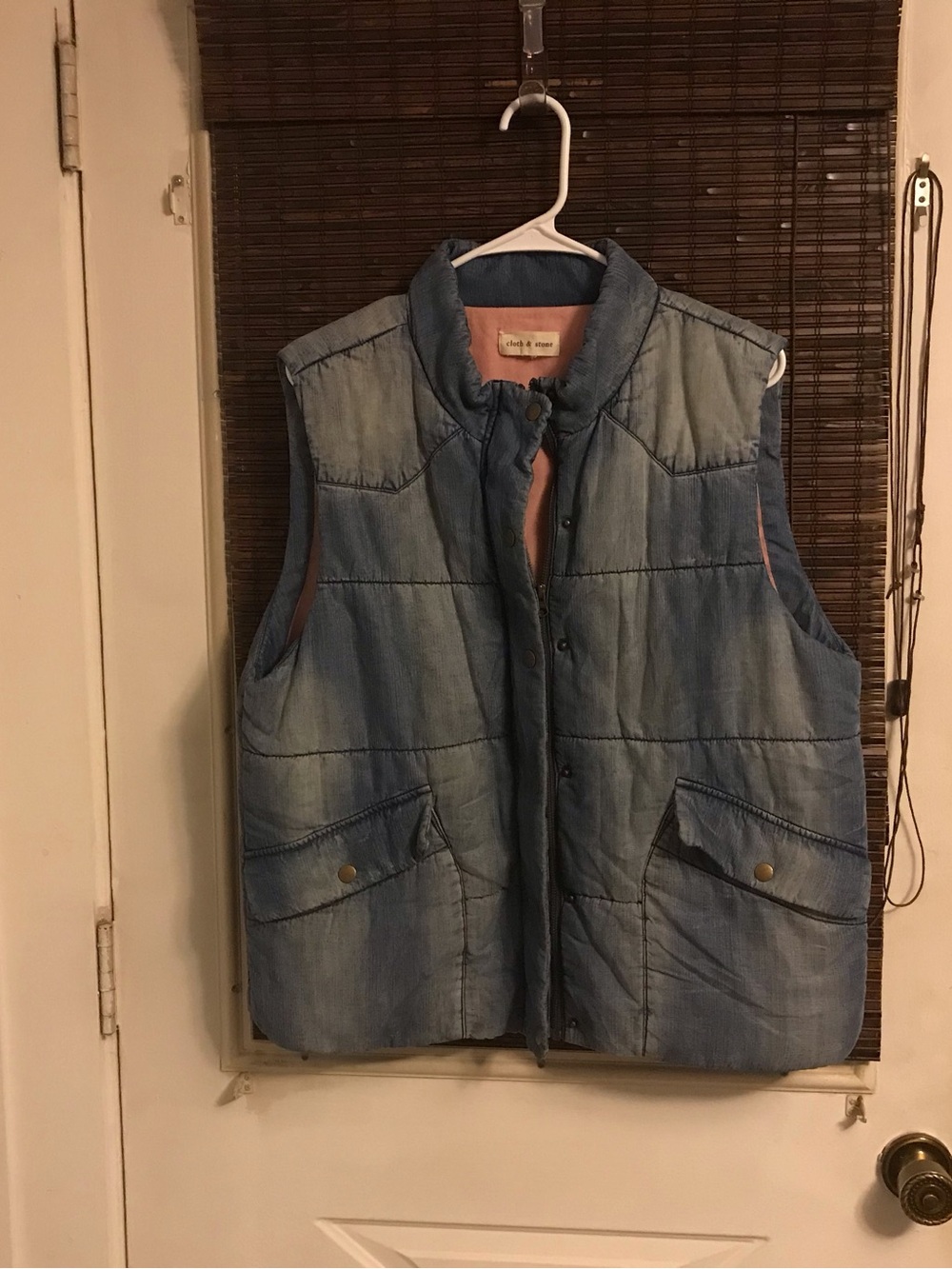 Cloth & Stone Quilted Denim Vest